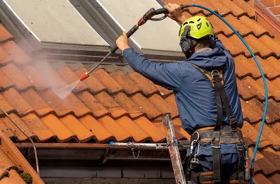 Démoussage et hydrofuge de toiture au Bernard